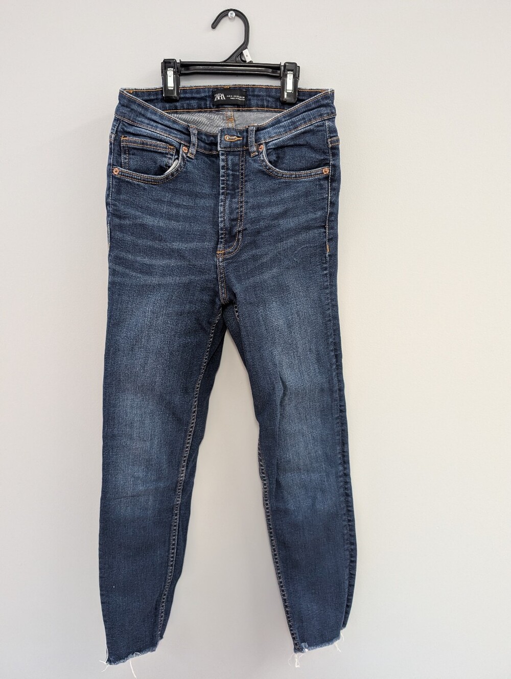 Zara Dark Blue Women's High-Rise Skinny Jeans